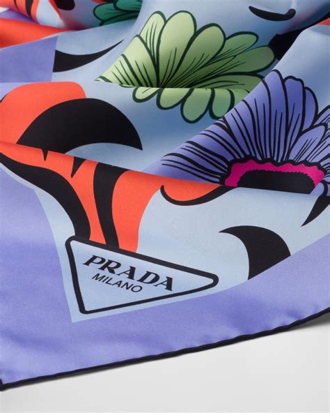 prada twill scarf|prada scarf price.